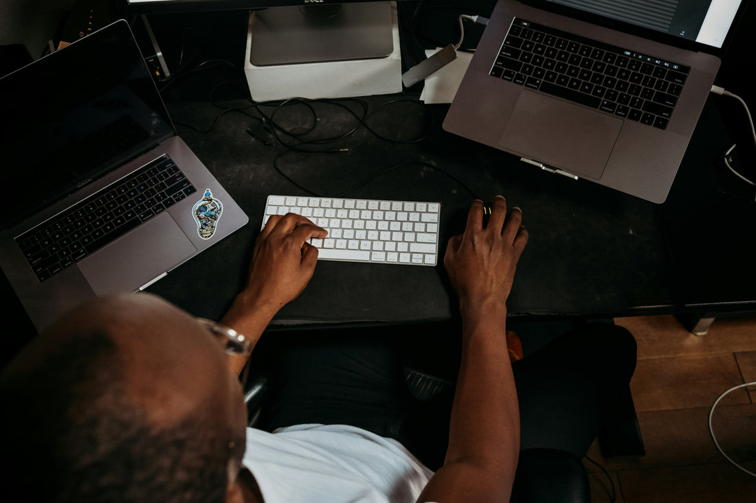 business owner building a website
