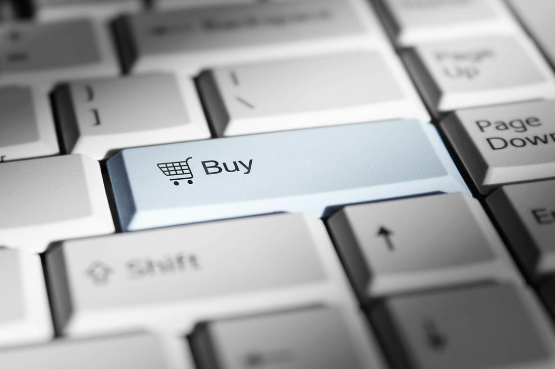 keyboard with buy button for online order