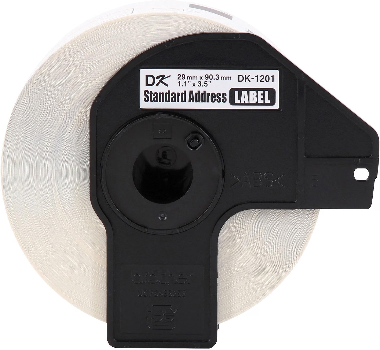 Brother DK-1201 Mailing Address Labels, 400 Count actual size 