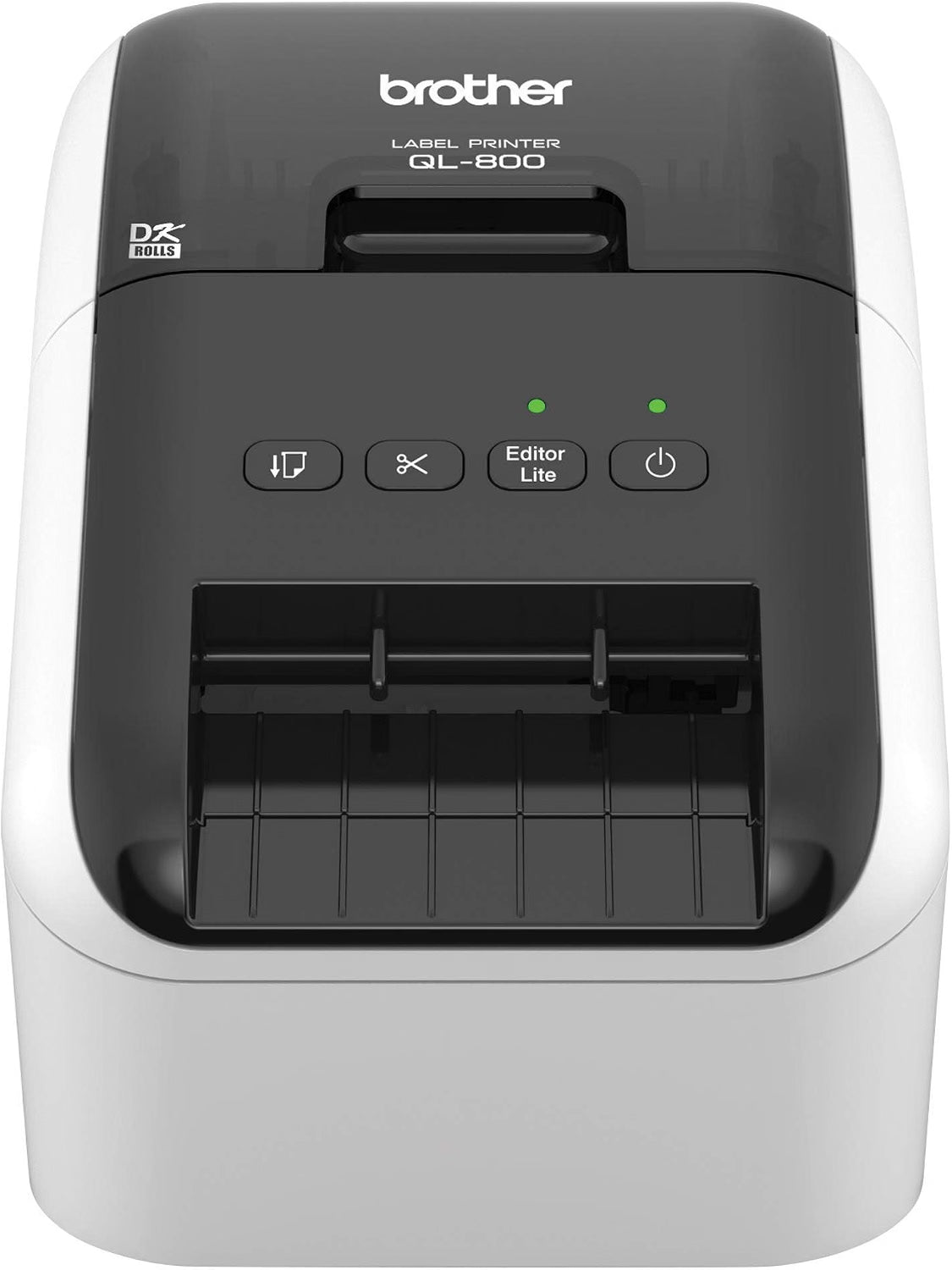 Brother QL-800 Desktop Label Printer for Office and Shipping top side