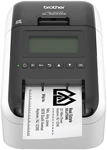 Brother Wireless Label Printer with Bluetooth and LCD front side