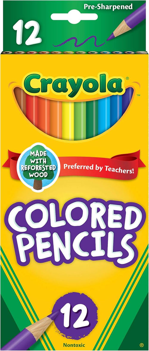 Crayola Colored Pencils, Pre-Sharpened 12 Count front
