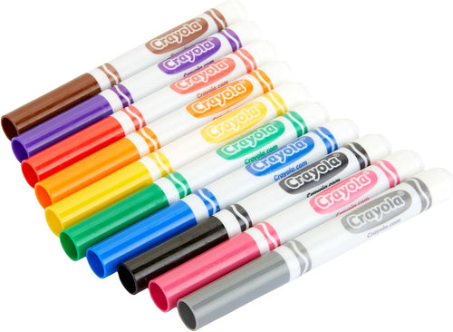 Crayola Markers, Classic Broad Line, 10 Count just markers