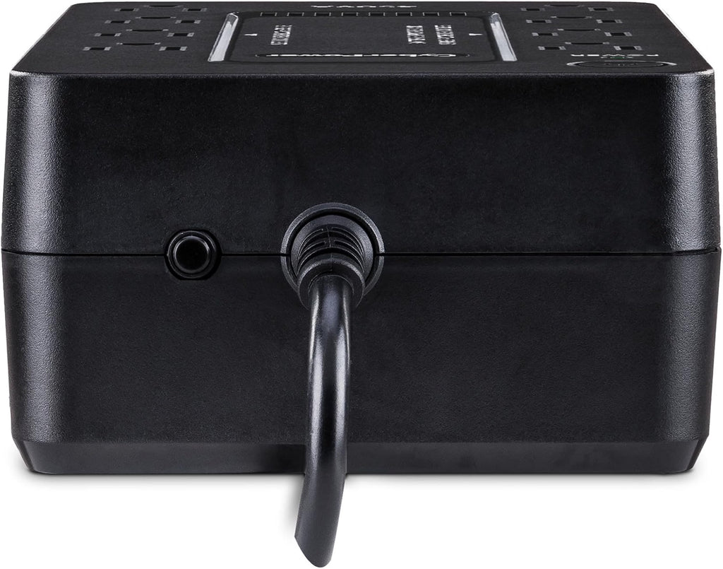CyberPower Small UPS Battery Backup with 8 Outlets side
