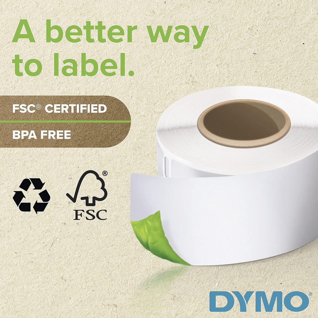 DYMO Address Labels for Label Printers, 2 Rolls labeling side